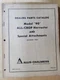 Allis-Chalmers Parts Catalog, Model "90" ALL CROP Harvester & Special...