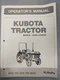 35040-19711 KUBOTA OPERATOR'S MANUAL TRACTOR MODEL'S L2350, L2350DT