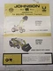 JOHNSON WORK HORSE LOADER MANUAL PARTS MODEL 14 BOLENS 1250 1455 1476 TRACTOR