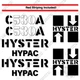 Fits Hyster Hypac C530 A Compactor Decal Kit Equipment Decals - 7 YEAR VINYL
