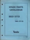 TANAKA BRUSH CUTTER MODEL TBC-210   PARTS MANUAL