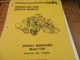 LeeBoy Model 1200 Asphalt Maintainer Operators & Service Manual