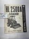 Service Parts Manual for GEHL for HL 2500A Loader