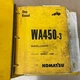 Komatsu WA450-3 SERVICE SHOP REPAIR MANUAL WHEEL LOADER BOOK GUIDE pn SEBM015501