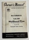 Original 1953 Owners Manual IH McCormick Cub-189 Moldboard Plow Vintage