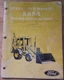 FORD 555A TRACTOR LOADER BACKHOE OPERATION & MAINTENANCE MANUAL BOOK