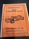 Allis Chalmers TS 300 Motor Scraper Operators Owners Manual With Foldout