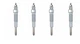 4 GLOW PLUGS FOR MITSUBISHI MTE2000D S670 S670D ST3220 ST3240 ST3820 ST3840