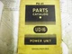 IH  INTERNATIONAL UD-16 ENGINE POWER UNIT PARTS CATALOG