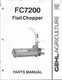 Gehl FC7200 Flail Chopper Parts Manual.  26 Pages. Manual No. 908009