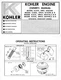 Kohler Engine Owner Parts Manual Deere Cadet Horse Toro Motor K241S K301S K321S
