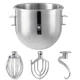 20 QT Mixer Accessories Hobart A200 Mixing Bowl Dough Hook Wire Whip Flat Beater