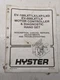 HYSTER EV-100LXT LX LXP LXD EV-200LXT MOTOR CONTROLLER DIAGNOTIC HAND SET MANUAL
