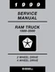 1999 Dodge Ram 1500-3500 Truck Shop Manual