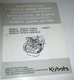 Kubota D1403E V1903E F2803E D1503E V2203E D1703E V2203DI Engine Operators Manual