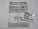 Operator's Manual for Kubota Models L2050 L2050DT Tractors