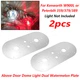 For Peterbilt 359/379/389 Kenworth W900L Above Door Dual Watermelon Plate 2PCS