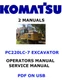 Komatsu PC220LC-7 Hydraulic Excavator Service Shop Operators Owner Manual PDF