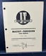 USED I&T SHOP SERVICE REPAIR MANUAL TRACTOR MASSEY-FERGUSON MF285 MF-36