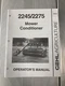 Unsealed 2245/2275 Mower Conditioner Gehl Operator's Manual Form No. 906633  @B5