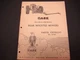 1960 Case Parts Catalog No. C745 M10 MU10 MUS10 Rear Mounted Mowers Racine WI