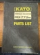 KATO HYDRAULIC EXCAVATOR HD-770SE PARTS LIST OEM Used
