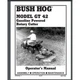 Bush Hog Rotary Cutter GT42 self-powered Pull Owner Manual Field Brush 20 pages
