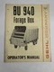 GEHL OPERATOR'S OWNER'S INSTRUCTION MANUAL BU 940 FORAGE BOX 902848