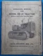 ALLIS CHALMERS HD-21 TRACTOR DOZER OPERATION & MAINTENANCE MANUAL BOOK