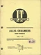 I&T ALLIS-CHALMERS Model 160 No. AC-25 Tractor Shop Manual