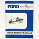 Ford Model 9607439 38&rdquo; Mower Deck Operators & Maintenance Manual Vtg Original