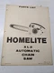 HOMELITE ILLUSTRATED PARTS LIST BOOK CATALOG MANUAL CHAIN SAWS XL2 24752 REV 2
