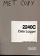 Fluke Model 2240C Data Logger Instruction Manual 1981 P/N 581348