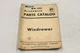 Parts Catalog for McCormick 200 201 Windrowers
