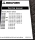 Mitsubishi FD30K Forklift Chassis Mast Options Service Repair Manual 35001-Up