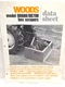 USED OLD STOCK DATA SHEETS FOR WOODS MODEL BB600 / BB700 BOX SCRAPERS F-6680