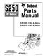 Bobcat S250 Skidsteer Parts Manual PDF