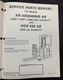 Yale FL Serv. Parts Man. NR035AB NR040AB NR045AB NDR030AB #1498 91'