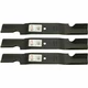 3 Lawn Mower Blades for Grasshopper 3452 6052 9852 52 Inch Deck Bush Hog ES2052