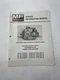 Massey Ferguson Service Information Manual for testing on tractors
