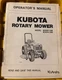 KUBOTA-Rotary Mower-Models RCK60-24B-RCK54-24B-Operator's Manual