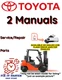 TOYOTA 8FDU15 FORKLIFT SERVICE REPAIR SHOP PARTS MANUAL PDF USB