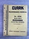 CLARK MICHIGAN 210-H Elevating Scraper Maintenance Service Manual No 4058