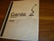Genie Z-60/34 Articulated Boom Lift Owner Operator Maintenance Manual