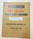 Wisconsin Air Cooled Heavy Duty Engines Manual #S-10D, S-12D Instruction/Parts