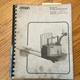 Crown PE Series 60 80 PALLET WALKIE SERVICE REPAIR MANUAL & PARTS BOOK FORK LIFT
