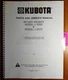 Kubota L-3559 L-3572 Rotary Mower for L185 L245 L295 L345 Owner & Parts Manual