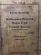 Farmall Regular F-20 Fairway Narrow Tractor Master Parts Manual TC-13-A 1947 IH