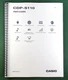 Casio CDP-S110 Instruction Manual: 26 Pages Coil Bound & Clear Covers!