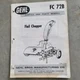 Gehl FC 72B Flail Chopper Service Parts Manual Form No. 2204